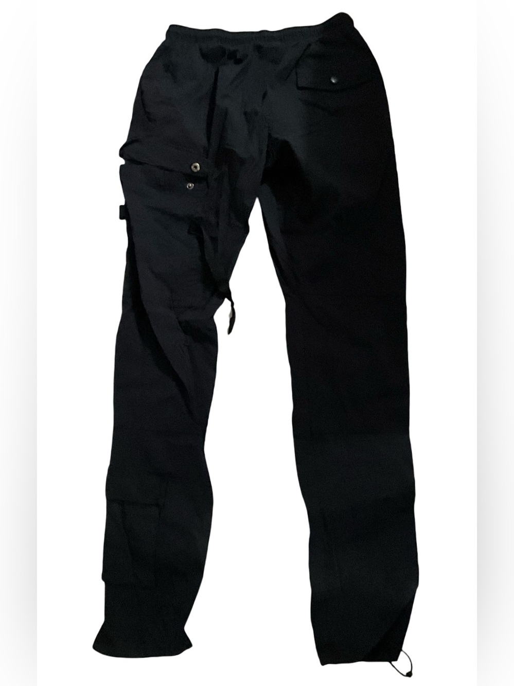 American Stitch Cargo Pants Men’s Large Black Utility Parachute Drawstring
